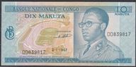 Kongo 10 Makuta 1967
