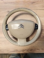 Kierownica Citroen C6 poduszka beżowa