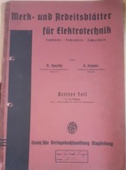 Karty pracy dla Elektrotechnika ok. 1940r