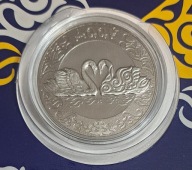 Kazachstan 100 tenge 2021r. Kultowe Zwierzęta Jako Totemy - łabędź