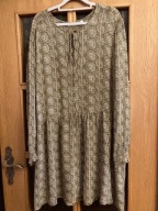 SUKIENKA INDISKA XL-2XL WZÓR ORIENT OLIWKA CIEMNA