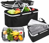 Kosz piknikowy KOSZ PIKNIKOWY KOSZYK TERMICZNY SKŁADANY NA ZAKUPY