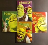 SHREK 1 2 3 4 zestaw KOMPLET filmów DVD PL dubbing 5.1 NAJŁADNIEJSZE WYD.