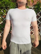Mini Maxi T-shirt męski biały koszulka bawełna cotton r L-XL