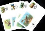 Vanuatu / 4 Koperty FDC / WWF / 222-225 ( Fauna - Diugoń przybrzeżny ) 88 r
