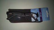 okulary korekcyjne +3.00 z etui