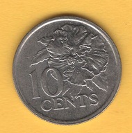 Trynidad i Tobago 10 centów, 1990