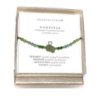 Bransoletka kamienie naturalne Peridot Diopsyd Nefryt NADZIEJA Czakra