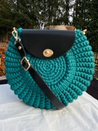 Torebka oreo ręcznie wykonana na szydełku. Na prezent