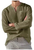 Nowa męska koszula letnia khaki rozmiar 3XL