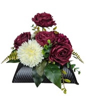 Stroik na pomnik nagrobek cmentarz różyczki Dzień Babci i Dziadka