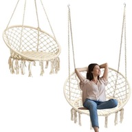 FOTEL WISZĄCY HUŚTAWKA OGRODOWA RELAKS BOCIANIE GNIAZDO HAMAK ZAWIESZANY