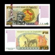 Banknot Kolekcjonerski Zimbabwe One Bicentillion Dollars UV UNC blikshop