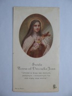 ŚWIĘTA TERESA OD DZIECIĄTKA JEZUS przedwojenny ŚW. OBRAZEK