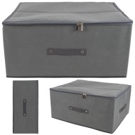 ORGANIZER PUDEŁKO POJEMNIK USZTYWNIANY ZAPINANY ZAMEK PUDŁO KOSZ 60x45x24