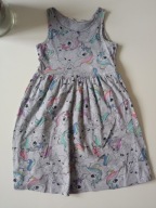 H&M dziecięca sukienka bawełna r 134/140