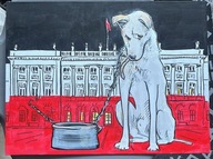 OBRAZ PT. "WETO" USTAWA ŁAŃCUCHOWA PIES BUDA ŁAŃCUCH PAŁAC PREZYDENCKI