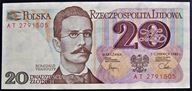 Polska bankn.20zł.R.Traugutt 1982 ser.AT UNC