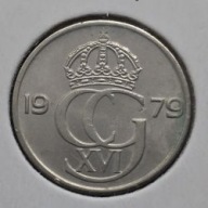 *SZWECJA [0075]*25 ore 1979 (SVERIGE) Król Karol XVI Gustaw Korona Monogram