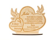 Pamiątka Pierwszej Komunii Świętej statuetka personalizowana prezent