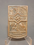 Piekna Rzadka Zjazdowka Odznaka HJ 1. Franken-Ostmark Treffen Nürnberg 1933