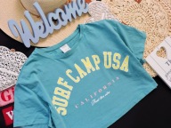 Zara - krótki t-shirt mega oversize California r 140