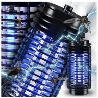 Lampa Owadobójcza UV LED Skuteczna Ochrona Przed Komarami i Muchami