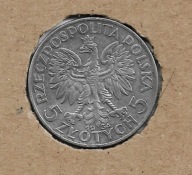 RP 1934 OB 015 5 złoty Ag . Jak na skanie .Stan I/II
