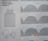 pościel niemowlęca szaro - biała