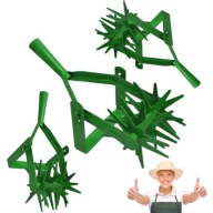 SPULCHNIACZ GLEBY KULTYWATOR RĘCZNY ŚCINACZ METALOWY 15,5CM KOLCZASTY WAŁEK