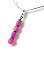 AG63 Zawieszka/Wisiorek kamienie AGAT różowe