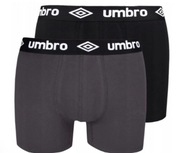 Bokserki męskie 2-pack UMBR grafit czarny XXL