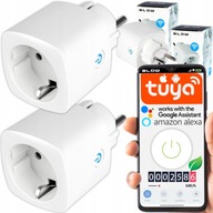 ZESTAW PROGRAMATOR CZASOWY UNIWERSALNY GNIAZDKO WIFI SMART TIMER 2 SZT
