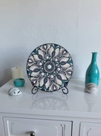 Ręcznie malowana mandala – obrazek 20 cm | Unikalna dekoracja wnętrz