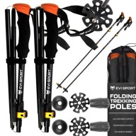 KIJE NORDIC WALKING TREKKINGOWE REGULOWANE 110-130 CM SKŁADANE TURYSTYCZNE