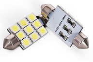 C5W LED ŻARÓWKA RURKOWA C10W 39MM 9 SMD 5050 BIAŁA