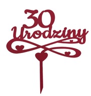 topper na tort dekoracja personalizacja WYBÓR KOLORÓW URODZINY!!!