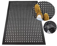 Duża Wycieraczka z Najazdem Rantem Ażurowa Gumowa Solidna 80x120 Elsimone