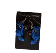 KOLCZYKI Z MODELINY PAPUGA RIO BLUE NIEBIESKA