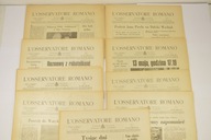 L'Osservatore Romano POLSKIE WYDANIE 1981 r. Jan Paweł II Nr 1 DO 9 Stan!