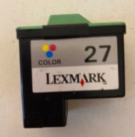 LEXMARK WKŁAD TUSZ 27 kolor zamiennik PUSTY