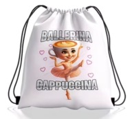 Worek szkolny ze sznurkami dla dzieci 27x34 BRAINROT BALLERINA CAPPUCCINA