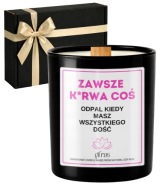 Zabawna Świeca ZAWSZE K*RWA COŚ Świeczka Sojowa Dla przyjaciółki koleżanki