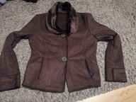 Brązowy kożuszek kieszonki lekki roz 42 j nowy