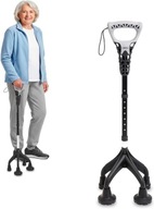 Laska inwalidzka kij 4xnożny KMINA solidny ergonomiczny dla seniora L5