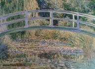 CLAUDE MONET JAPOŃSKI MOSTEK w GIVERNYPLAKAT 25x34cm