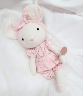 Lalka szmacianka Myszka 38 cm rękodzieło na prezent eko zabawka handmade