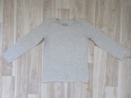 RESERVED KIDS Koszulka srebrne kropki dł rękaw 128