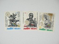 SOLIDARNOŚĆ WALCZĄCA WROCŁAW 1985 znaczki poczta polowa zestaw