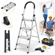 DRABINA SKŁADANA UNIWERSALNA DO DOMU STALOWA DRABINKA WYSOKA JAKOŚĆ 150KG